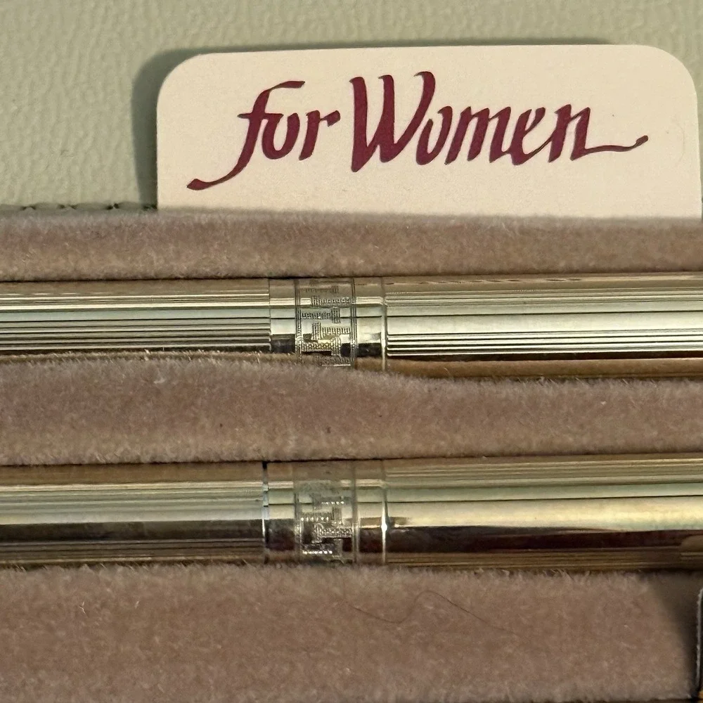 Cross For Women 1/20 10kt Gold Filled Pen & Pencil Set w/ Pouch, Case & Papers